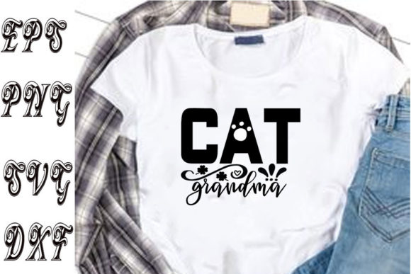 Cat Svg Design Grandma