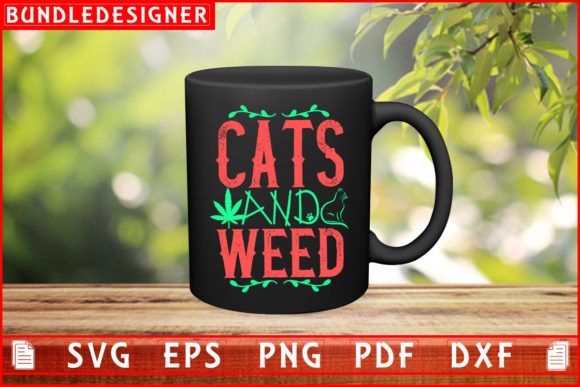 Cats and Weed-Cat Svg Cut File Review