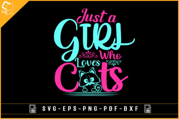 Just a Girl Who Loves Cats Tshirt Design Review