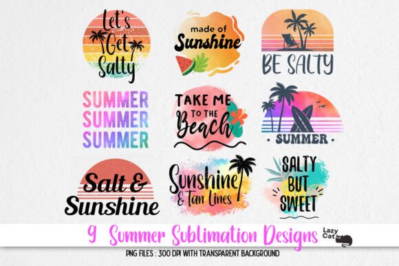 Summer Sublimation Designs Review for Embroidery Projects